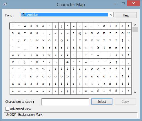 EM101-General-Mapa de caracteres