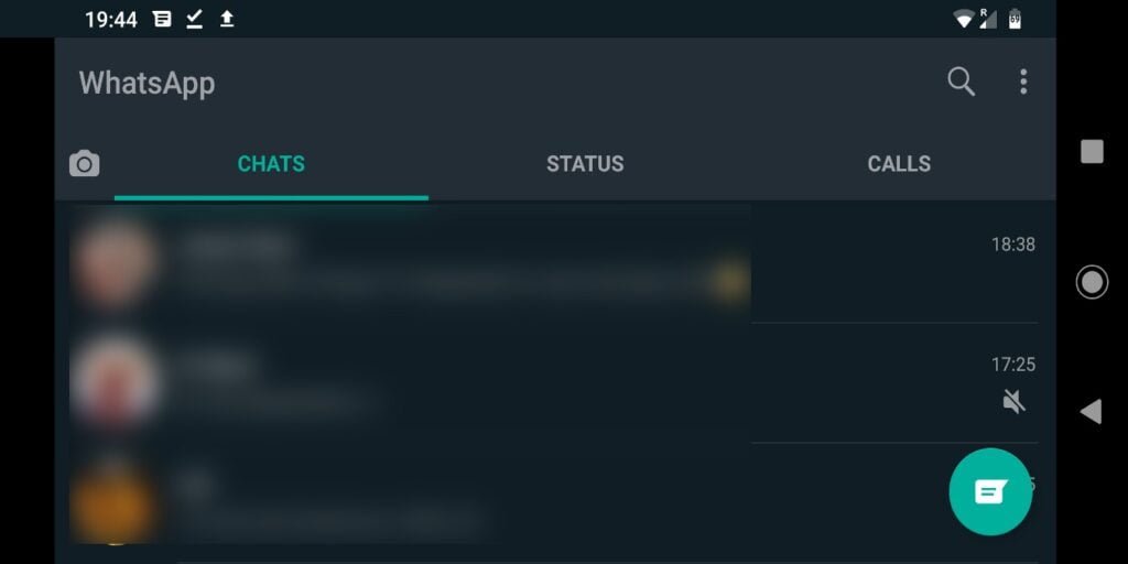 Enable Whatsapp Dark Mode Header