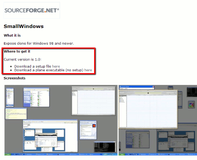 SmallWindows-desarrolladores-sitio web