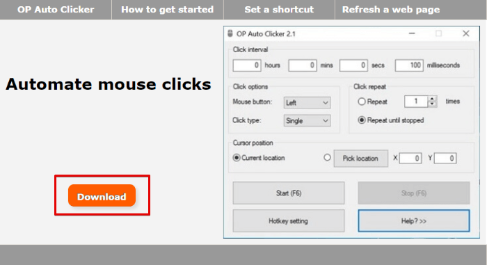 Descargar Op Auto Clicker