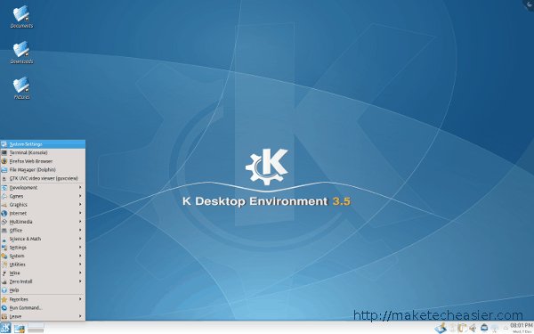 Apariencia del escritorio de KDE 3 en KDE 4