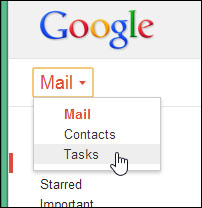 Tareas de Gmail - Botón GMAIL