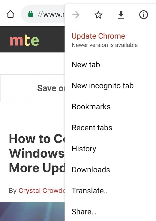 Cómo imprimir en PDF desde Chrome en el menú Compartir de Android