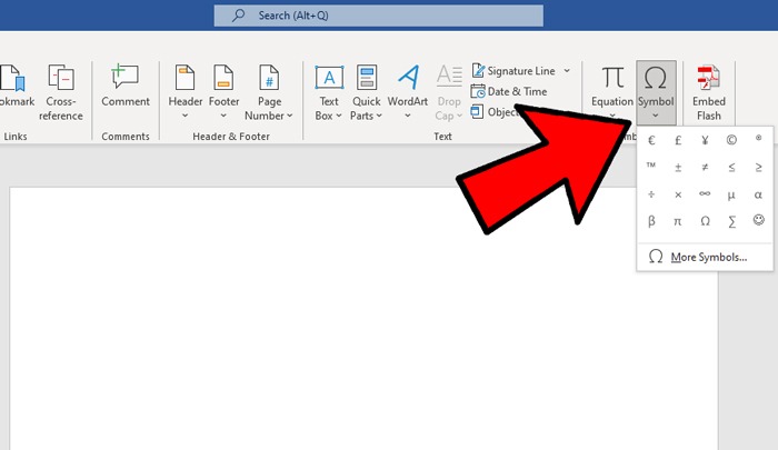 Insertar símbolo de grado Microsoft Word 2