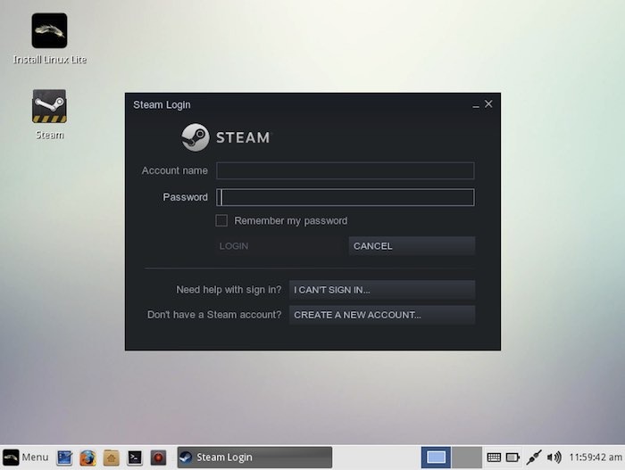 Iniciar sesión en la cuenta de Steam Linux