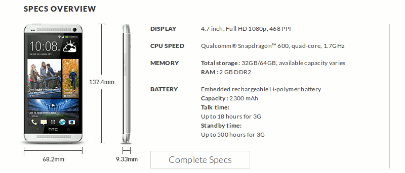 Cómo leer las especificaciones de un teléfono inteligente - Parte 1