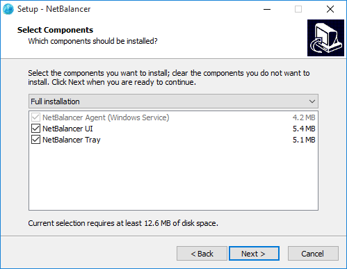 instalación de netbalancer