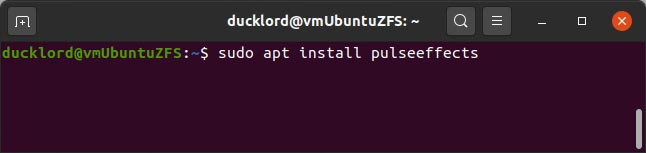 Actualización de audio gratuita con Pulseeffects Sudo Apt Install