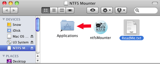 instalación de ntfsmounter