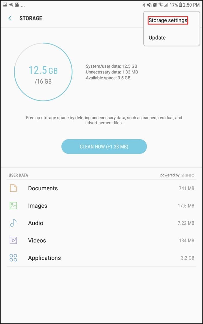 Montaje de Android Externo Interno Habilitar Almacenamiento adoptado 0