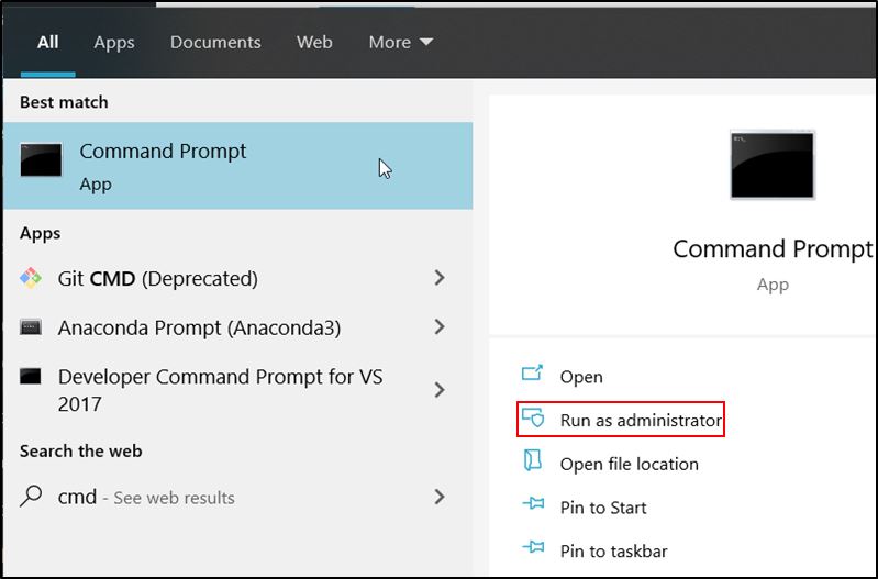 Win10 corrige el error de seguridad del kernel Ejecutar Cmd Prmpt