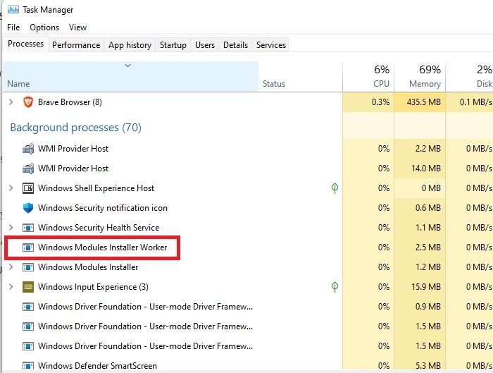 Cómo arreglar Tiworker Exe High Cpu y Disk Usage Proceso Wmi