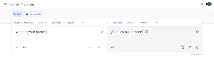 La aplicación Traductor de Google.