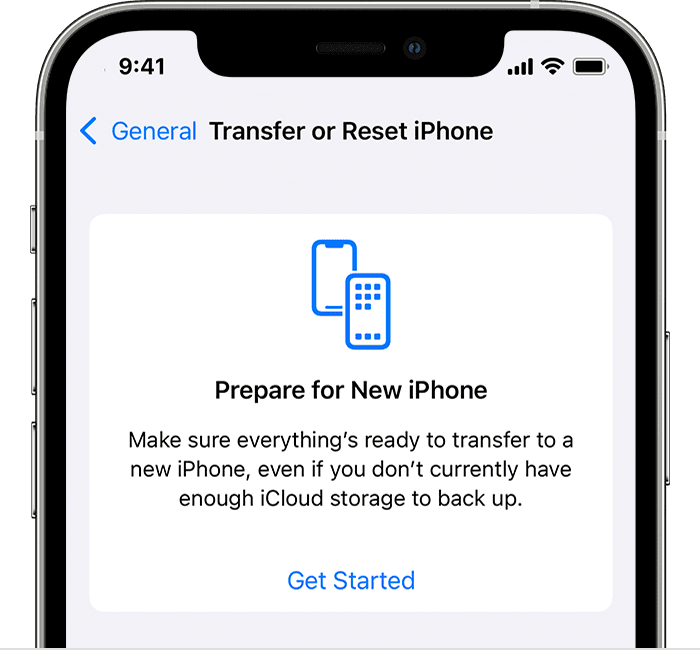 Mover datos Nuevo iPhone Temp Icloud Transfer