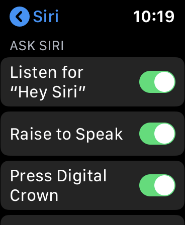 Cómo usar la configuración de Siri Apple Watch