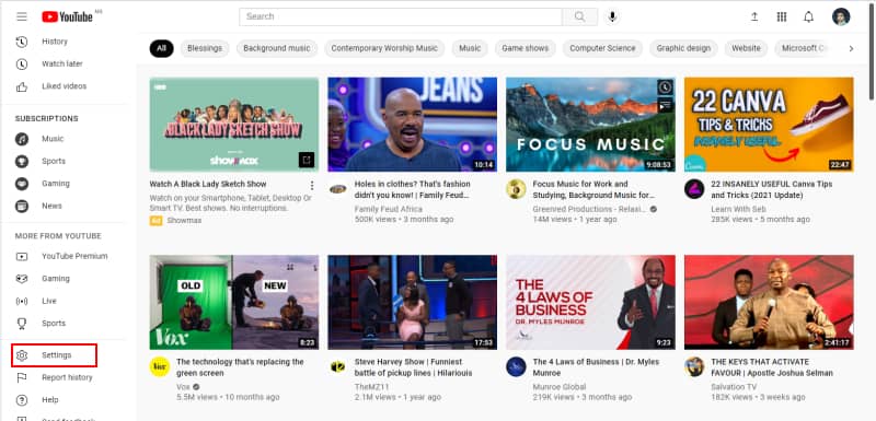 Verificar la configuración de clics de Youtube