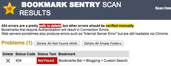 Marcar resultados de escaneo de Sentry