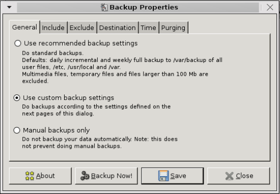 sBackup captura de pantalla1