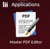 Abra el editor de PDF maestro desde Dash.