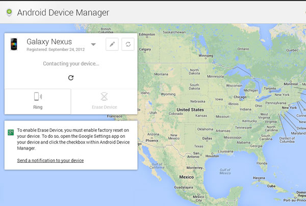 Android-device-manager-mapa