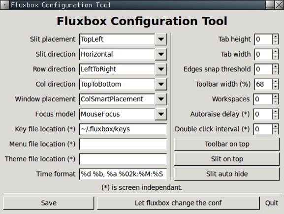 fluxbox-fluxconf