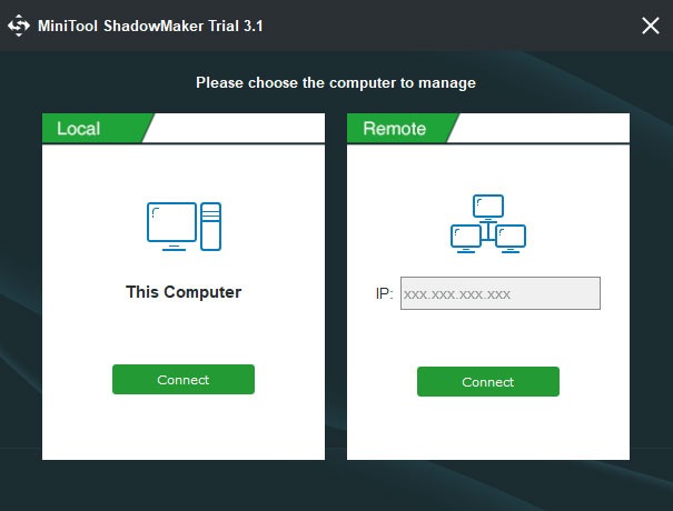 Revisión de Minitool Shadowmaker Pro Control remoto local