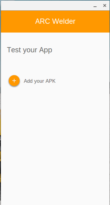 Agrega tu APK a Arc Welder.