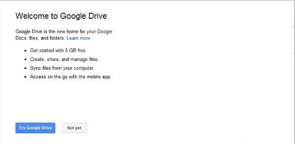 aviso de google-drive