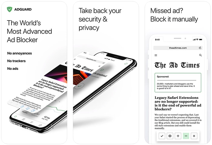 Bloqueadores de anuncios Iphone Ad Guard