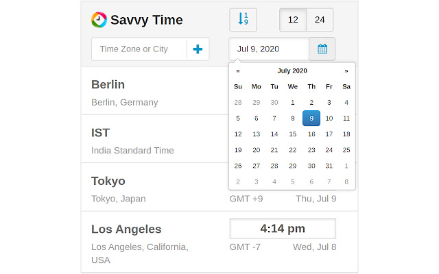 Los mejores convertidores de zona horaria Savvytime One