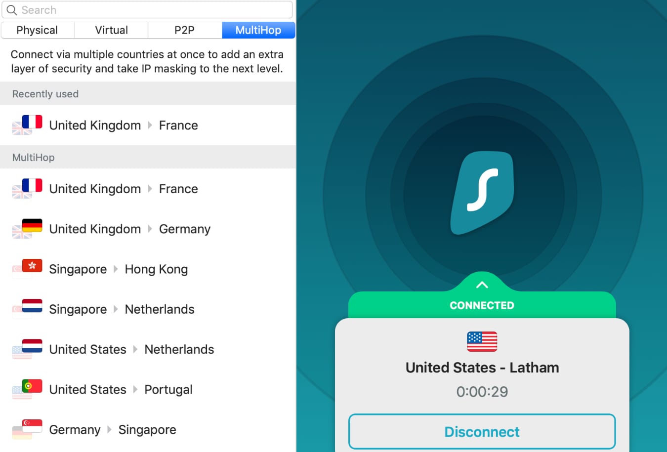 Reseña Surfshark Vpn Multihop