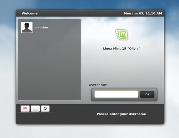 Saludador Linux Mint 15 MDM