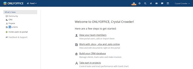 Feed de reseñas de Onlyoffice Workspace Cloud