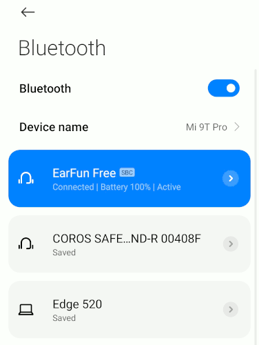 Earfun Conexión Bluetooth gratuita 1