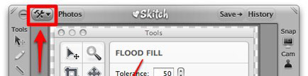 Skitch - Herramientas