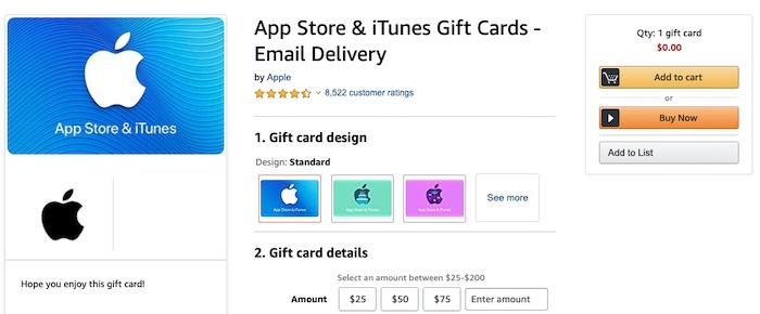 Todo lo que debe saber Tarjeta de regalo de iTunes Compra en Amazon