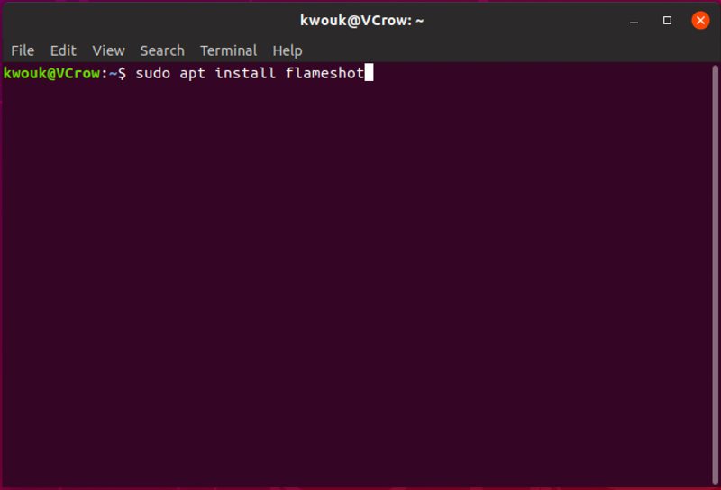 instalación de flameshot-ubuntu