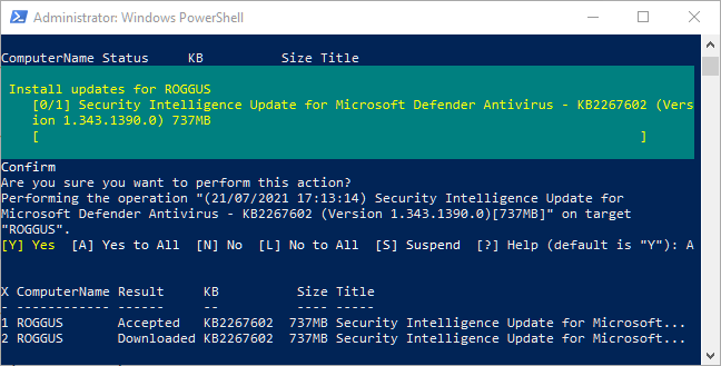 Últimos problemas de actualización de Windows Instale Powershell 3