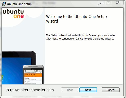 instalación de ubuntuone