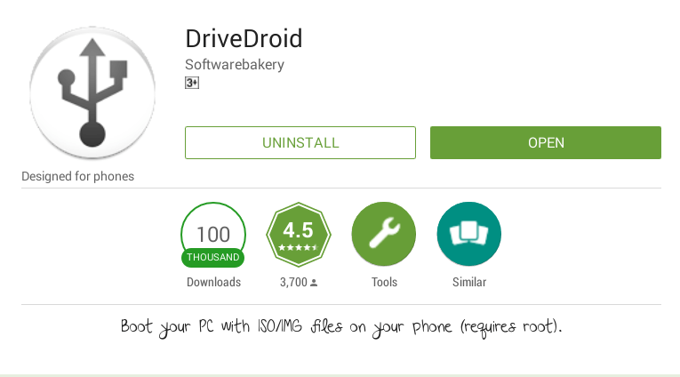 instalación de drivedroid