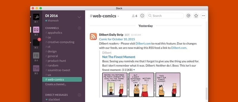 How to Use Slack as an RSS and Webcomics Reader