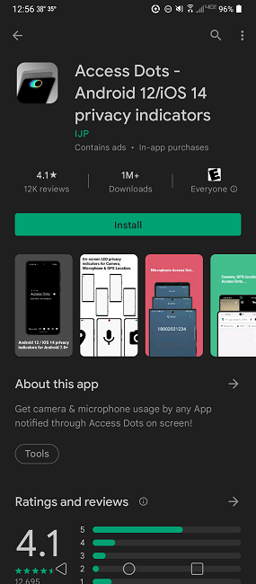 Use puntos de acceso para encontrar aplicaciones usando el micrófono y la cámara Play Store destacado