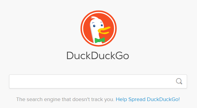 Duckduckgo Cómo página de inicio