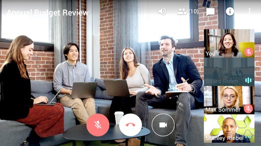 Google Meet es una buena videoconferencia para grupos pequeños