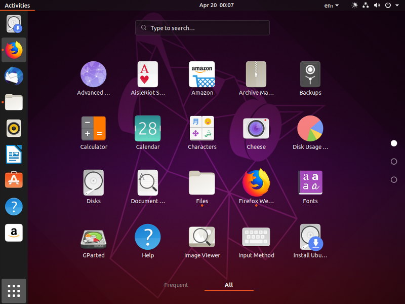 Ubuntu 19 04 Gnomo