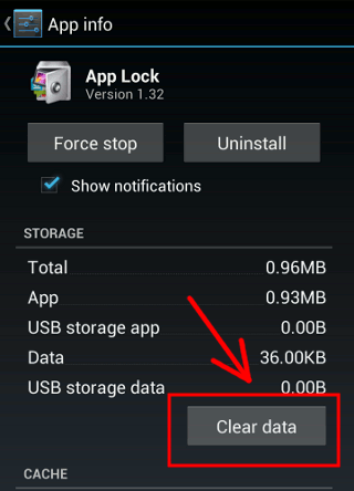 applock-borrar datos