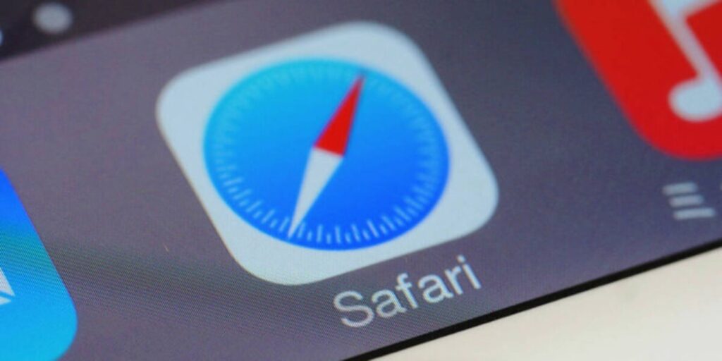 Safari Logo On An Iphone