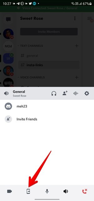 Discord Screen Share no funciona Mobile Start