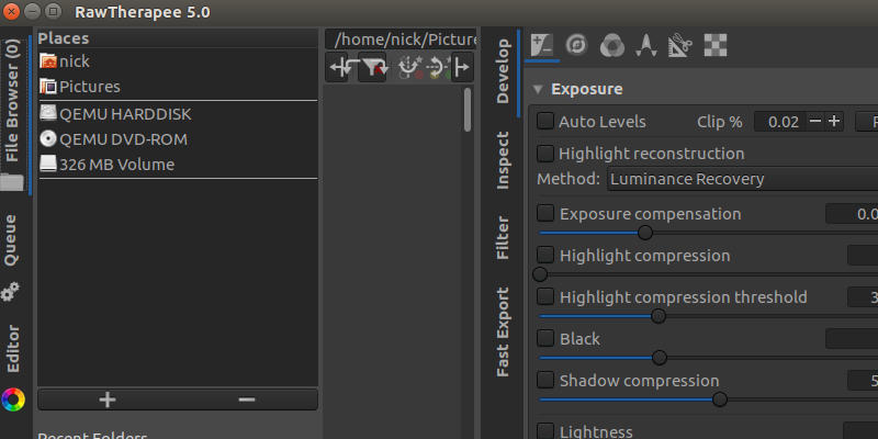 Trabaje con imágenes Raw con Raw Therapee en Linux