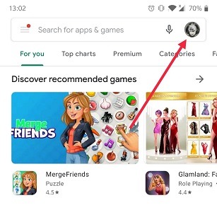 Cómo cambiar la cuenta de Google Cuenta de Android Play Store Cambiar foto de perfil